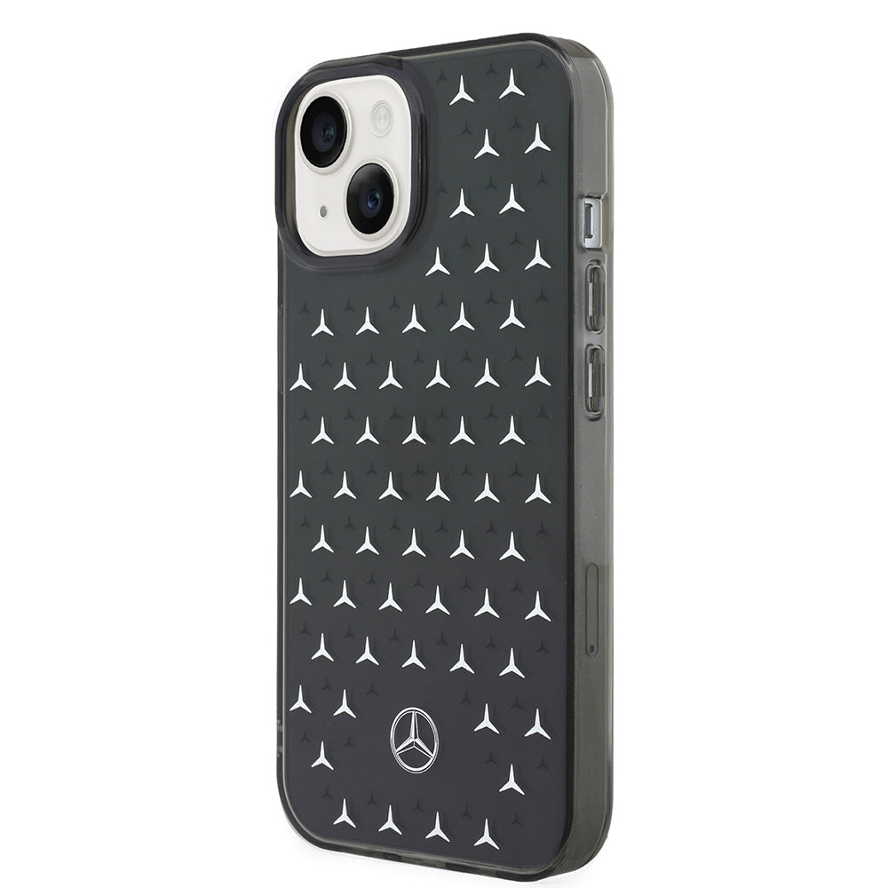 Mercedes Benz iPhone 14 Çift Katmanlı Yıldız Desenli Dizayn Telefon Kılıfı Mercedes Benz iPhone 14 Çift Katmanlı Yıldız Desenli Dizayn Telefon Kılıfı